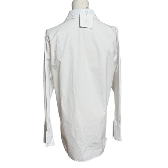 Vita Grace NEW Hana Tie Detail Cotton Shirt in White Size Small Long Sleeves - Picture 10 of 16
